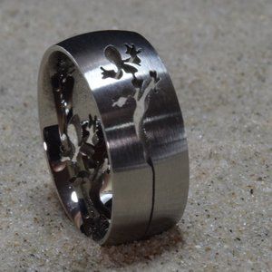Stainless Steel Gecko Finger or Thumb Ring